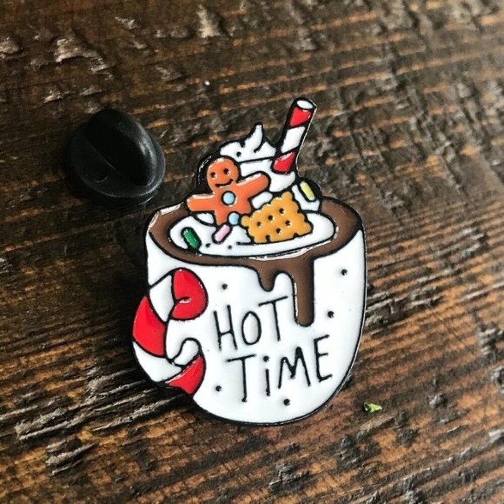 HOT TIME Hot Chocolate Cocoa Mug Collectible Enamel Pin